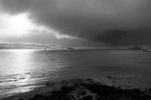 ericrobbniven scotland dundee broughty ferry west landscape rivertay winterspring bw