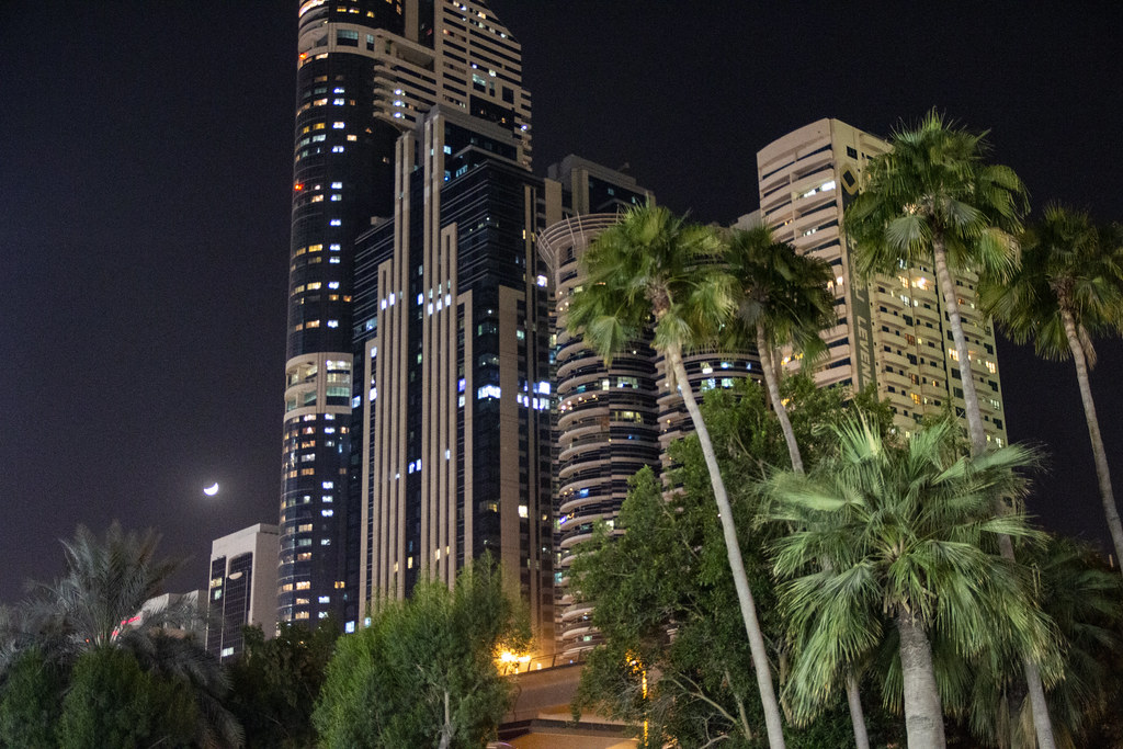 HHHR Tower at night, Dubai