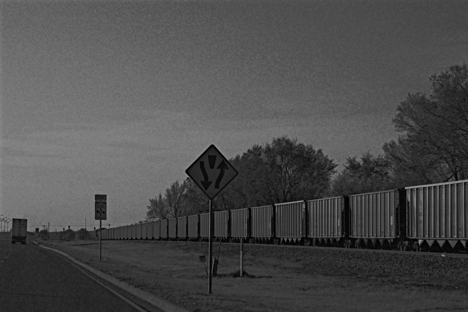 Train Cars, Memphis, Texas, 2008, Processed 2021