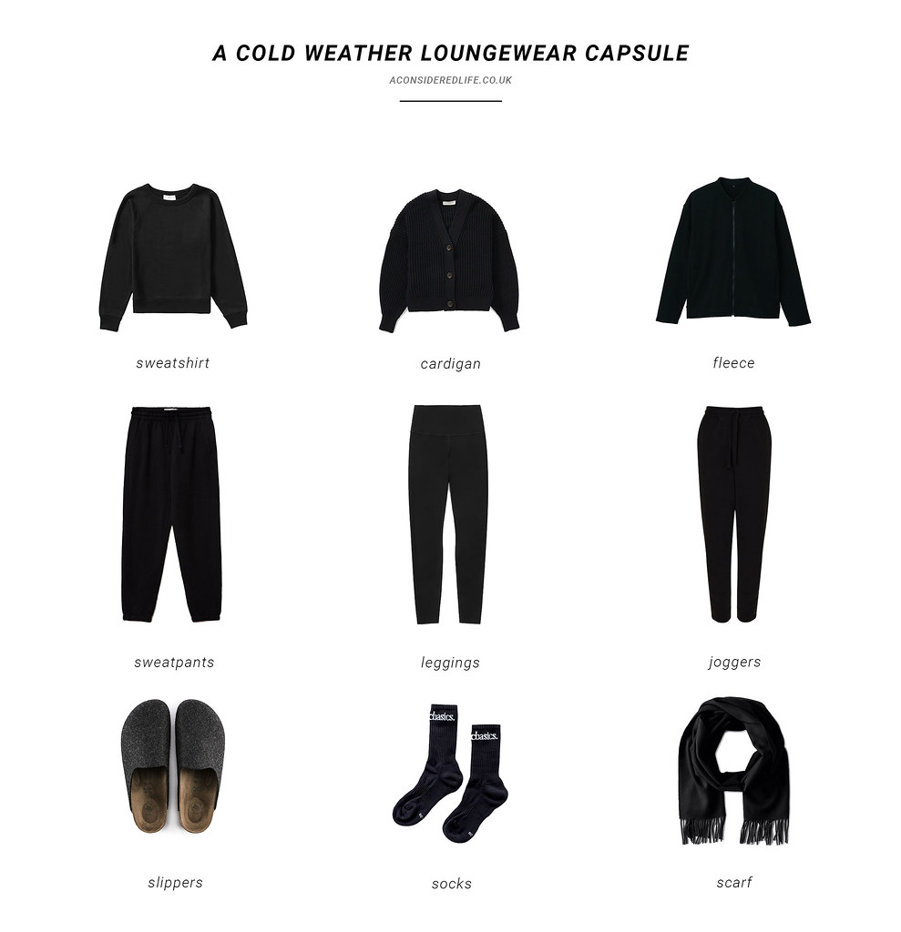 A Cold Weather Loungewear Capsule Wardrobe