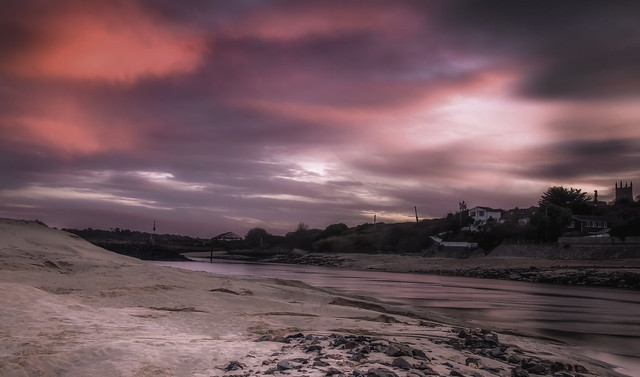 Crazy Pink Skies on the Hayle Estuary