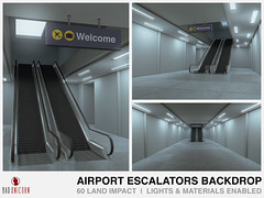 NEW! Airport Escalators Backdrop @ C88