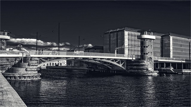 Canals of Copenhagen. Knippels Bridge