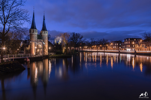 Delft by night