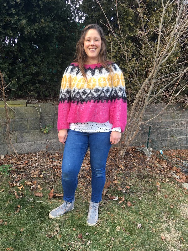 Sweater Knitting:  The Engle Sweater in DROPS Brushed Alpaca Silk
