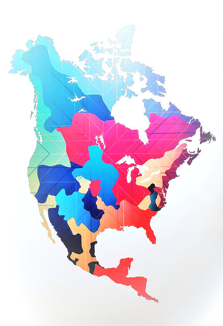 Map of North American First Nations by language families at the time of European arrival