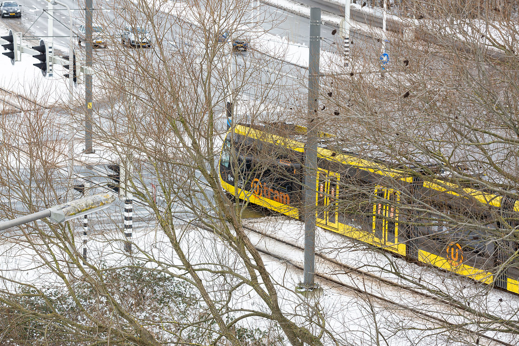 SUNIJ-lijn (sneeuw)-0006 | Vernieuwing tramlijn Utrecht, Nieuwegein en ...