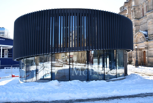 Edinburgh University, Bristo Square entrance pavilion
