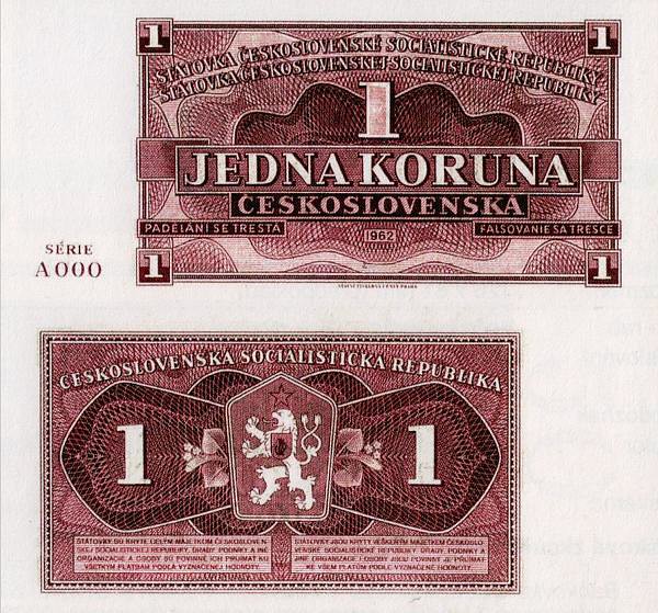 1 Kčs Československo 1962 nevydaná - REPLIKA