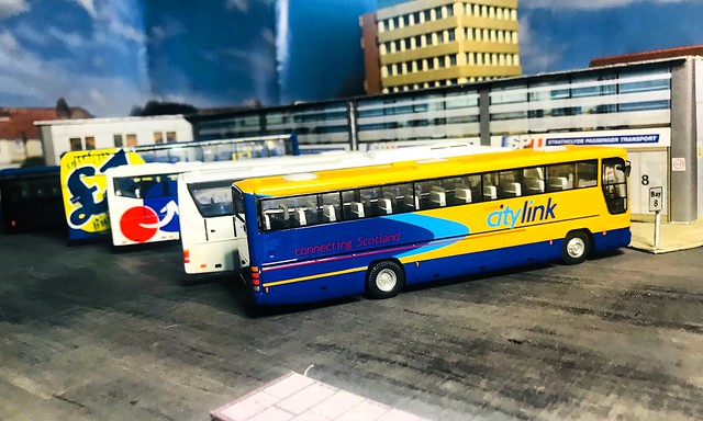 Bus Station Diorama. 1:76 scale