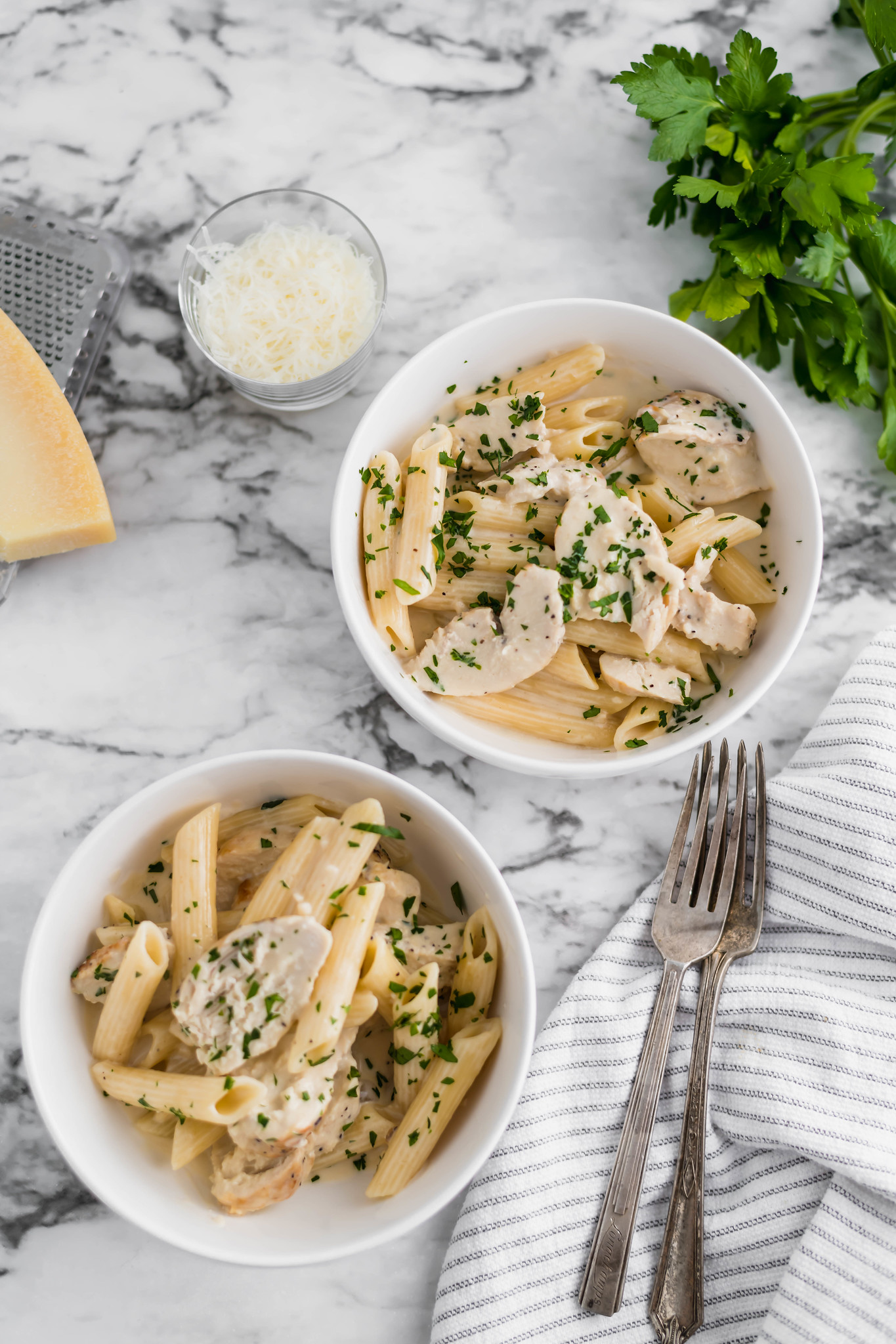 Get a family favorite on the table in less than 30 minutes. Instant Pot Chicken Alfredo is simple, quick and delicious.