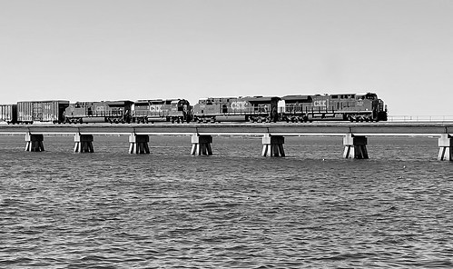 gulf water train tracks bridge biloximsusa sky landscape railway engine vacation