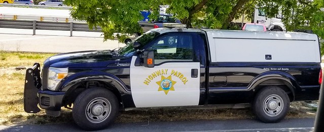 California Highway Patrol Mobile Road Enforcement Ford at Antelope Road Scale