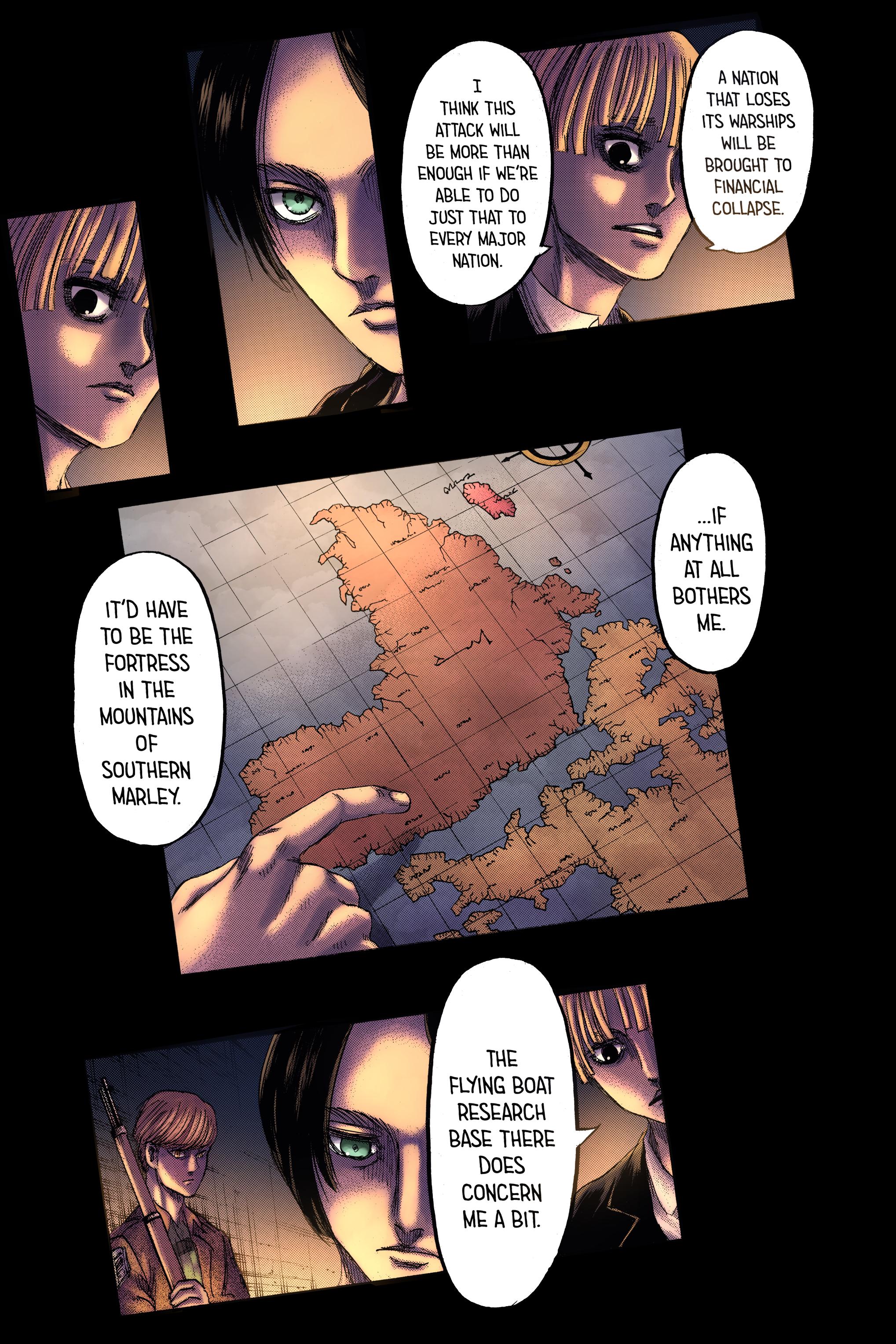 Featured image of post Attack On Titan Chapter 132 Colored / It is set in a fantasy world where humanity lives within territories surrounded by three enormous walls that protect them from.