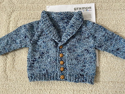 Kathy (chantrykathy) finished a sweet baby Gramps by tincanknits!
