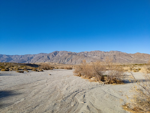 The road to Fonts Point. Anza-Borrego Desert State Park, California