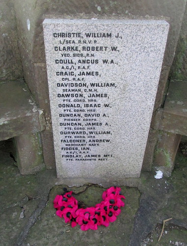 Second World War Names, Stonehaven War Memorials