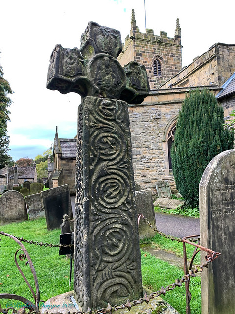 Derbyshire - Eyam Parish Church C8th Celtic Cross