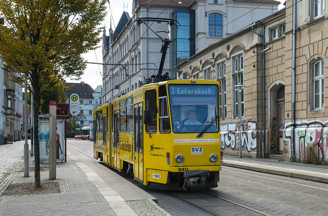 Zwickau tramway: Tatra KT4DC # 940