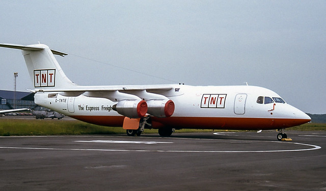 G-TNTE. TNT Airways/Air Foyle British Aerospace 146-300QT