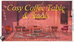New release : Cosy Coffee Table & Stools @ Secret Sale Sundays Feb 14th