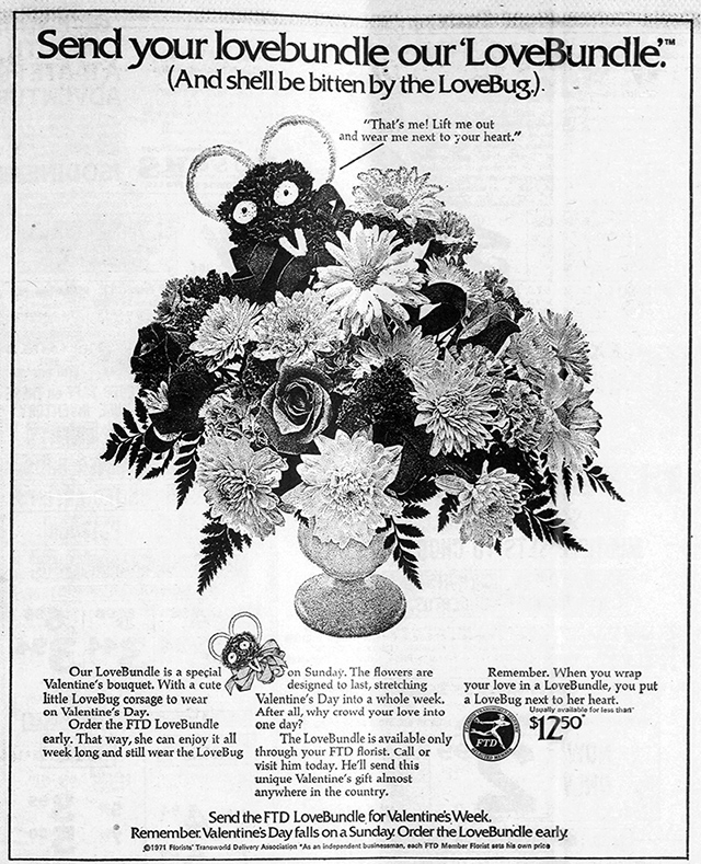 Vintage Ad: A LoveBug in a LoveBundle for your LovedOne