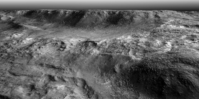 Majuro Crater Views - Mars