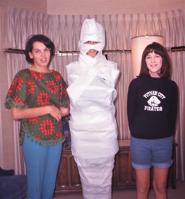 Two girls and a mummy. 1965