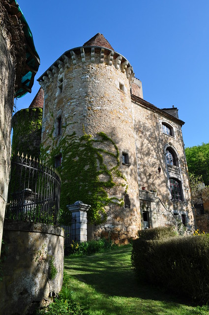 Château de Ceint d'Eau, début XVIe siècle, Figeac, Quercy, Lot, Occitanie, France.
