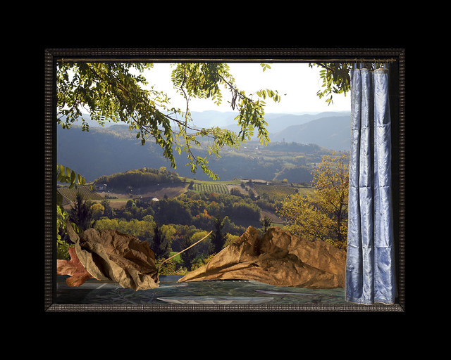 Pompeii Book, 2019, with The Alte Langhe, Piedmonte, 2007, with Frans van Mieris's Blue Curtain III, 2021