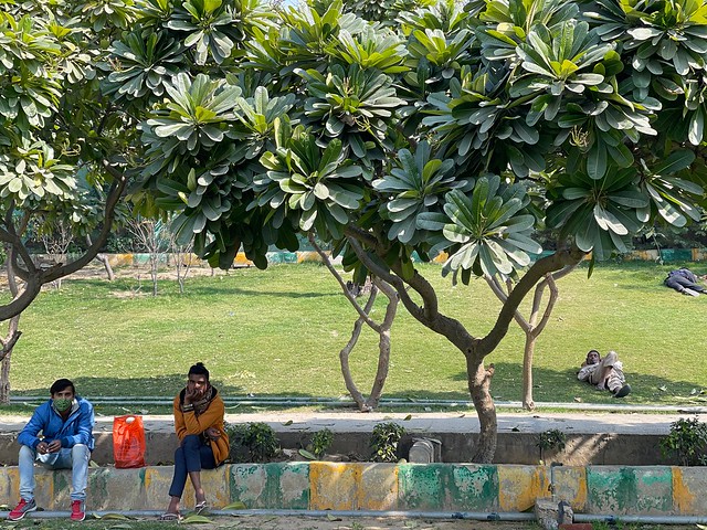 City Life - Two Painters, Kamala Nehru Park