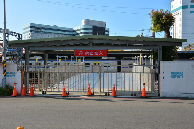 新竹站臨時第4月台出口