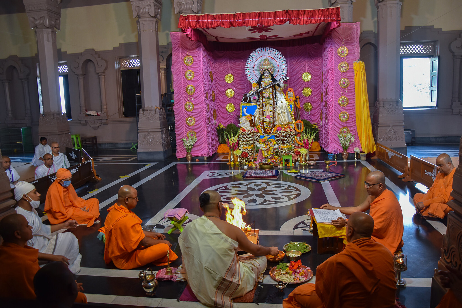 Sri Sri Saraswati Puja 2021 At Belur Math : Photos