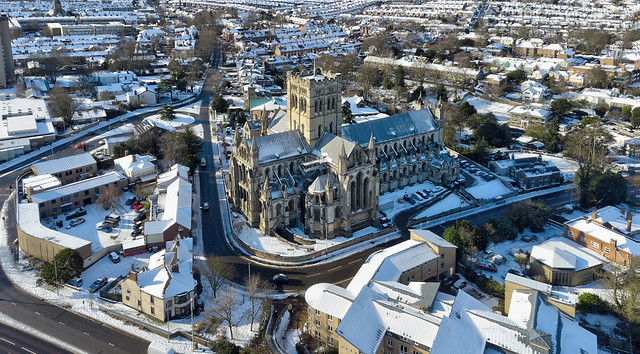 Norwich aerial image - St John's Roman Catholic Cathedral