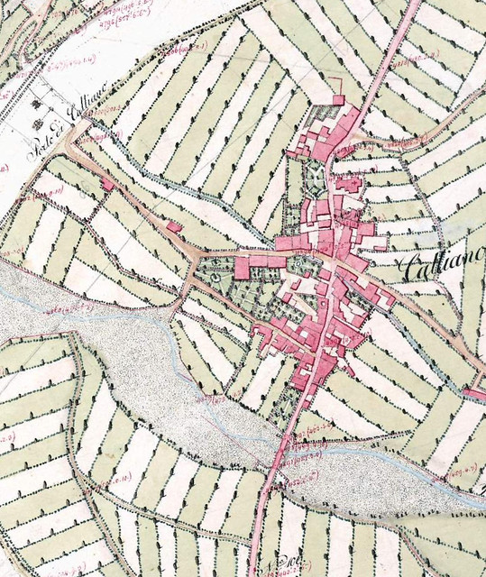 Adige Etsch karte 1825/1826 particolare