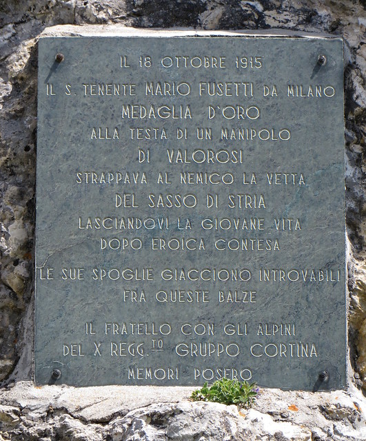 Mémoire de la Première Guerre Mondiale, col de Falzarego, Livinallongo del col di Lana, province de Belluno, Dolomites, Vénétie, Italie.