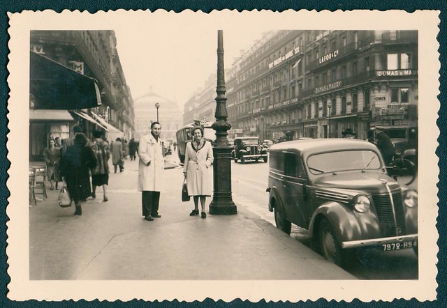 Parisian street view, 1955