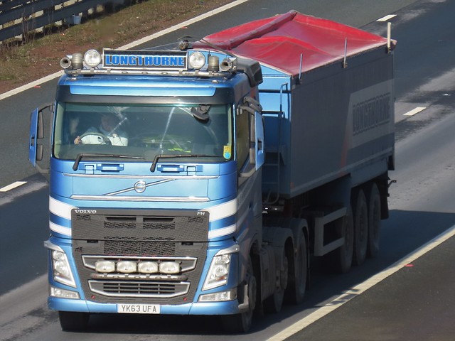 Longthorne Transport, Volvo FH (YK63UFA) On The A1M Southbound