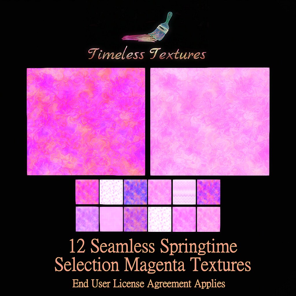TT 12 Seamless Springtime Selection Magenta Timeless Textures