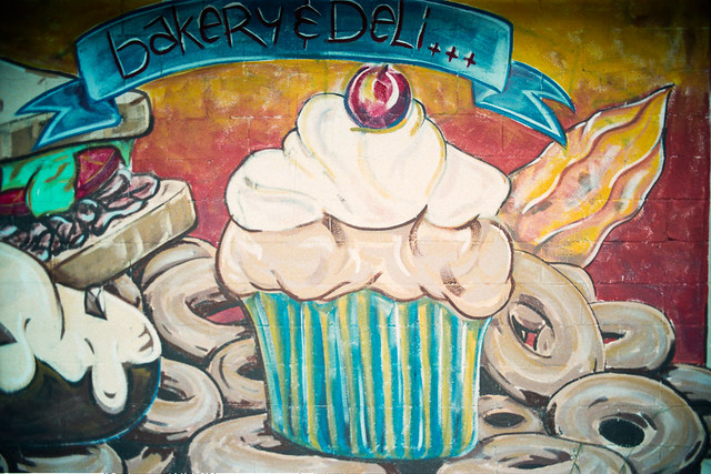 athens mural project - black forest bakery cupcake