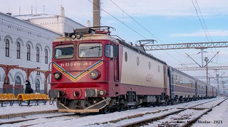 EA1 106 RO-SNTFC a Depoului CFR Timişoara surprinsă în Staţia CFR SUCEAVA NORD cu trenul IR 1752 Suceava Nord - Bucureşti Nord, 17.02.2021 | by mihai.nicolae871