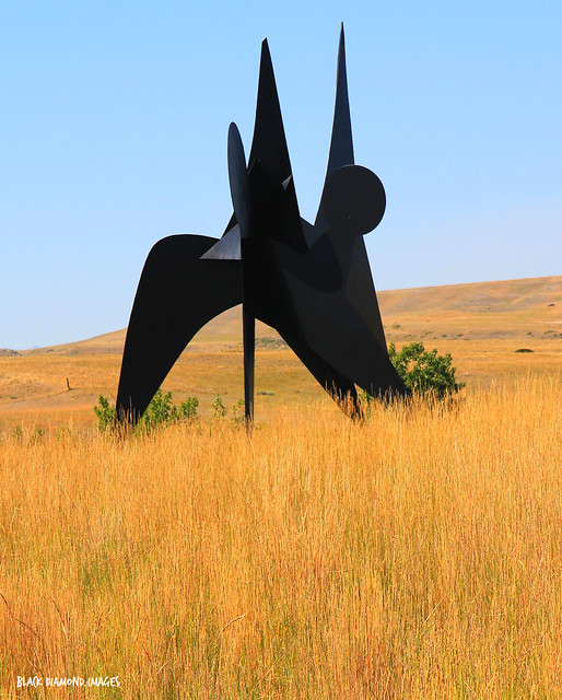 'Two Discs' Sculpted by Alexander Calder - Tippet Rise Art Centre, Stillwater River Valley, Fishtail, Montana, USA