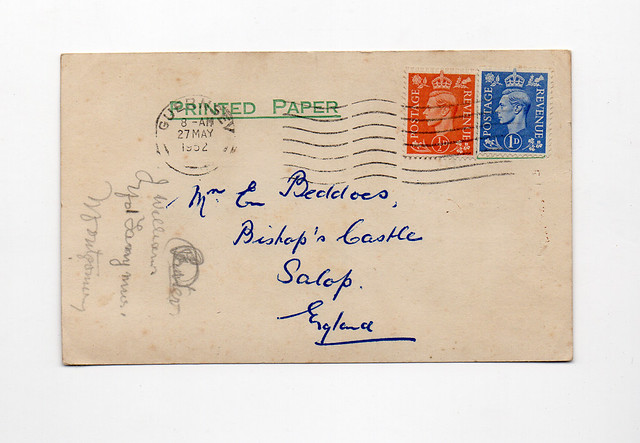 Business Postcard, Guernsey 1952