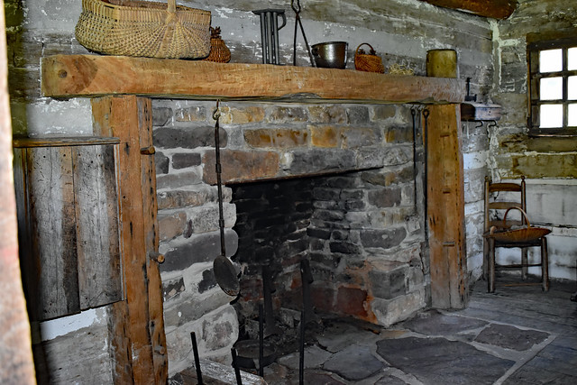 Fireplace In The Farmhouse.