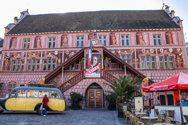 L'hôtel de Ville, place de la Réunion, Mulhouse, Alsace, France