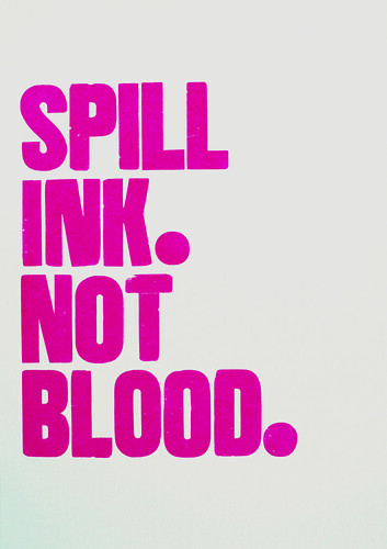104_Spill ink, Not Blood. Carl Middleton