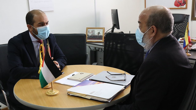 Reunión con el embajador del Estado de Palestina, Fadi Alzaben