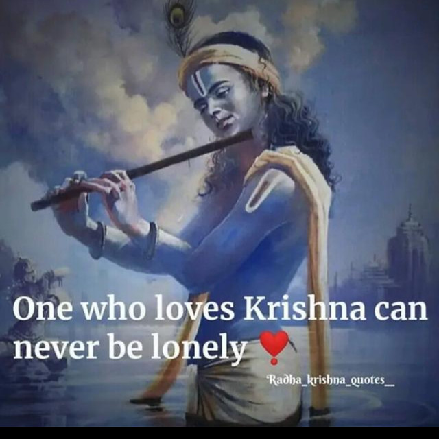 A Lover of Krishna is never lonely!