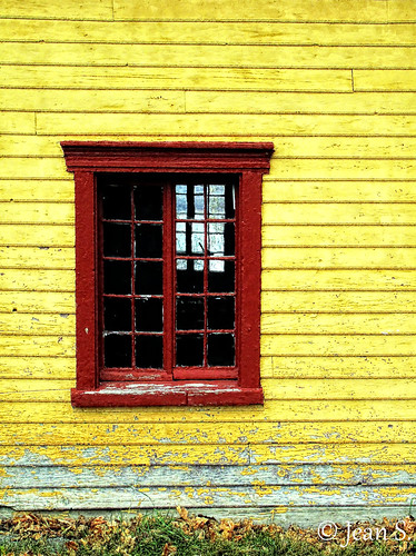 wall building window leaves grass red yellow old wood peeled