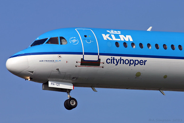 KLM Cityhopper - PH-OFN nose - London Heathrow (LHR/EGLL)